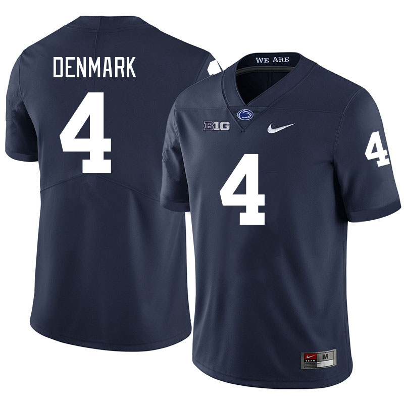 Men #4 Tyseer Denmark Penn State Nittany Lions College Football Jerseys Stitched-Navy